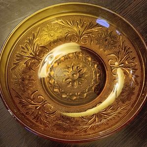 AMBER GLASS BOWL